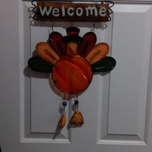Metal Thanksgiving  Door Decor